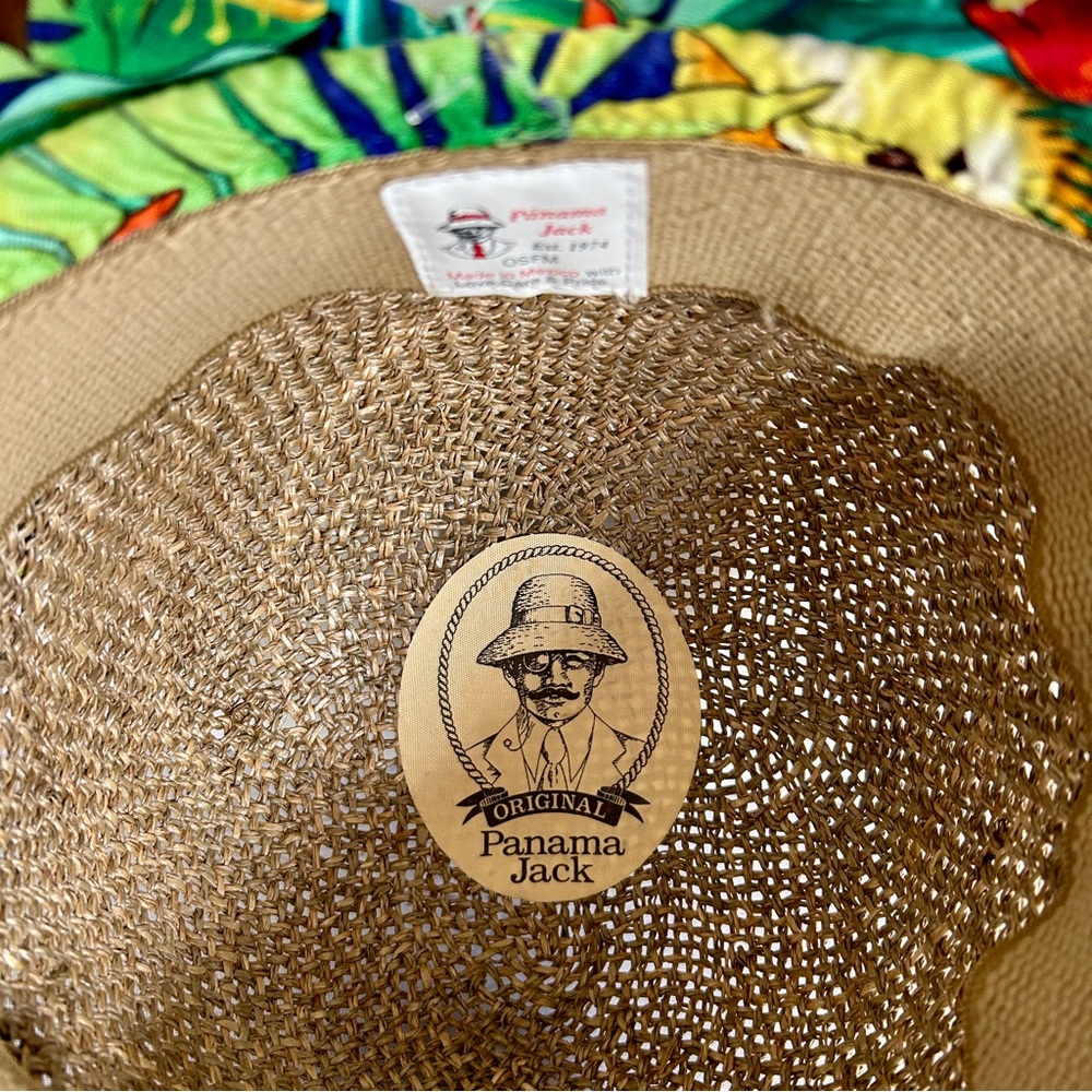 NWOT | Original Panama Jack | Women's Cloche Straw Hat Tropical Bow - Picture 12 of 14